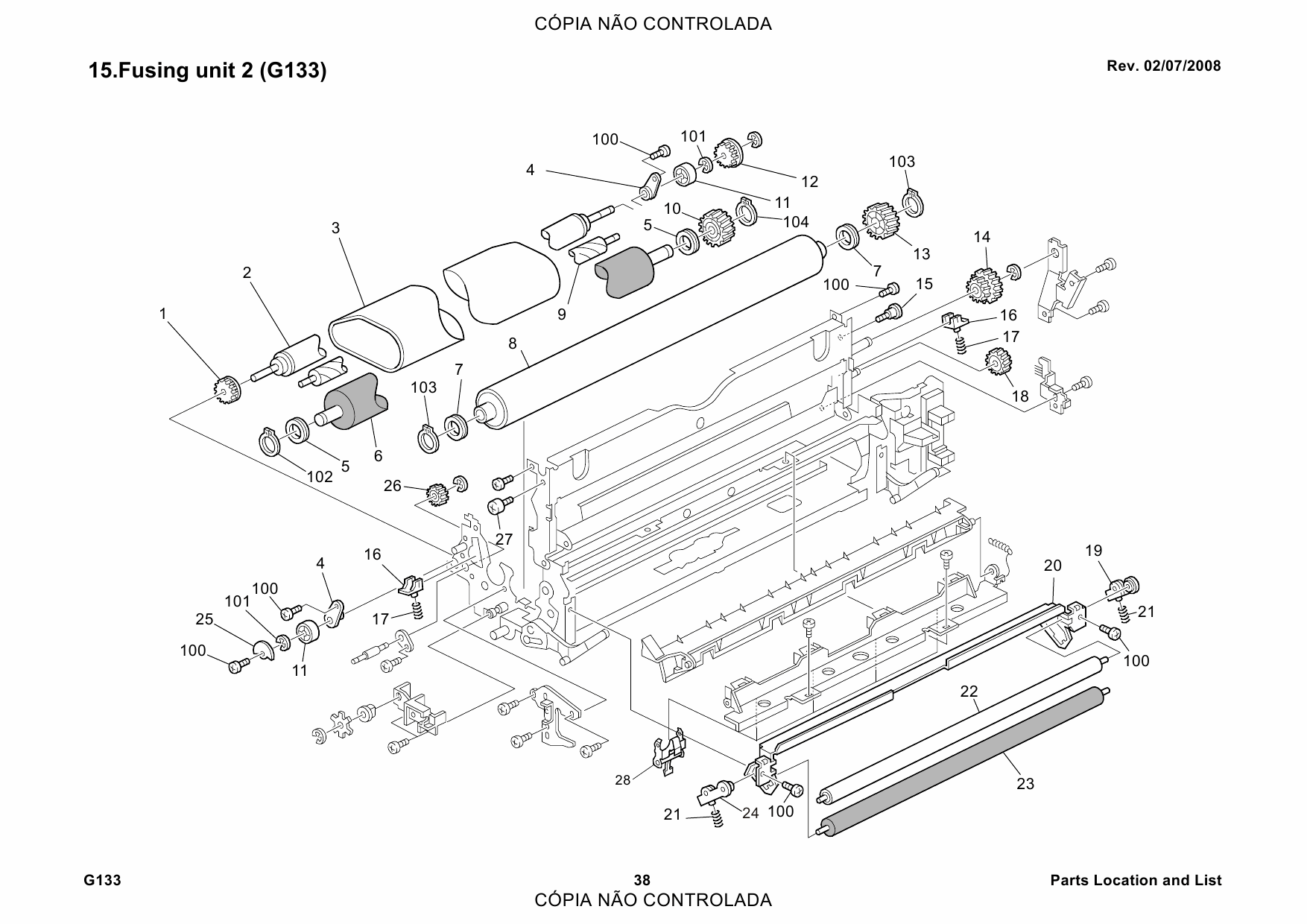 RICOH Aficio SP-C811DN G133 Parts Catalog-5